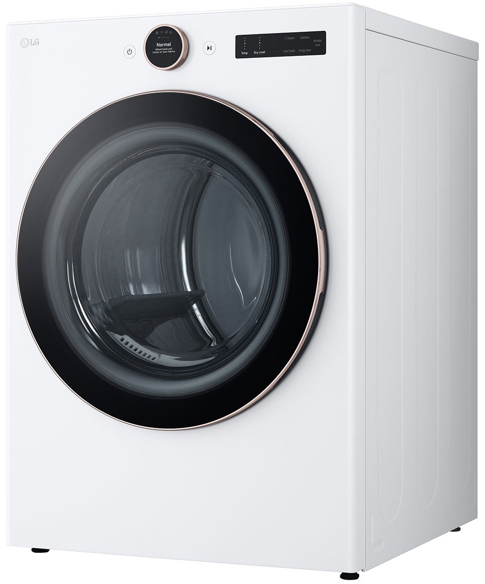 LG 7.4 Cu. Ft. White Front Load Gas Dryer