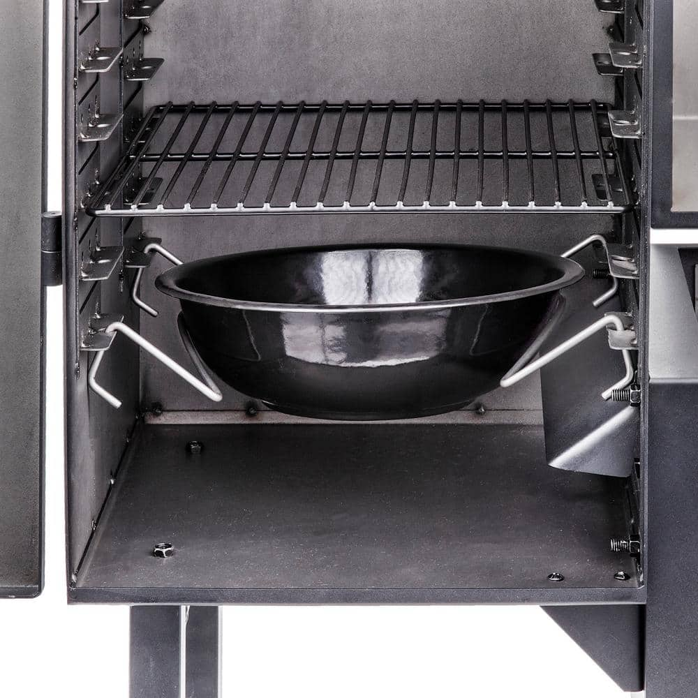 OKLAHOMA JOE'S Bandera Vertical Offset Smoker and Charcoal Grill Combo in Black with 992 sq. in. Cooking Space 16202020