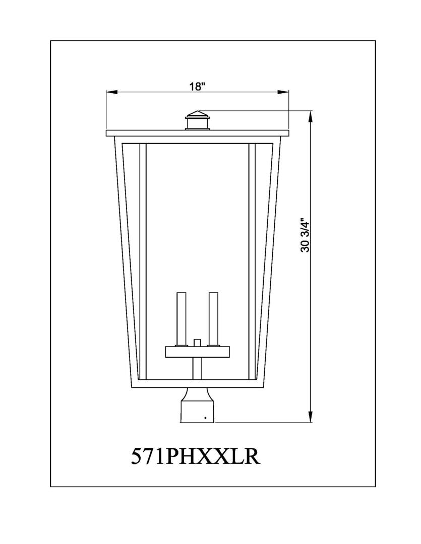 Z-Lite 571PHXXLRBK