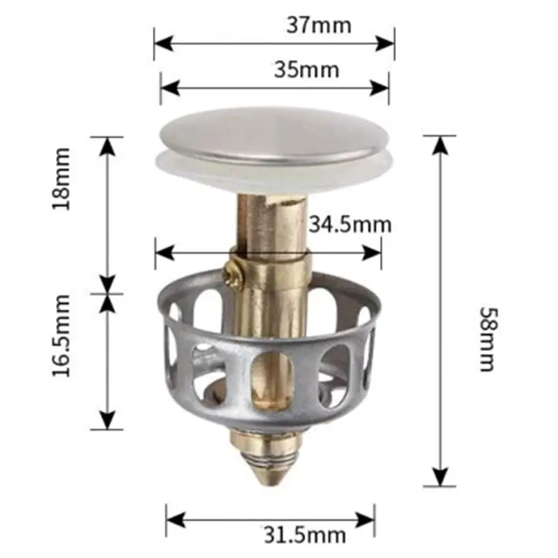 Stainless Steel Push-Type Bounce Core