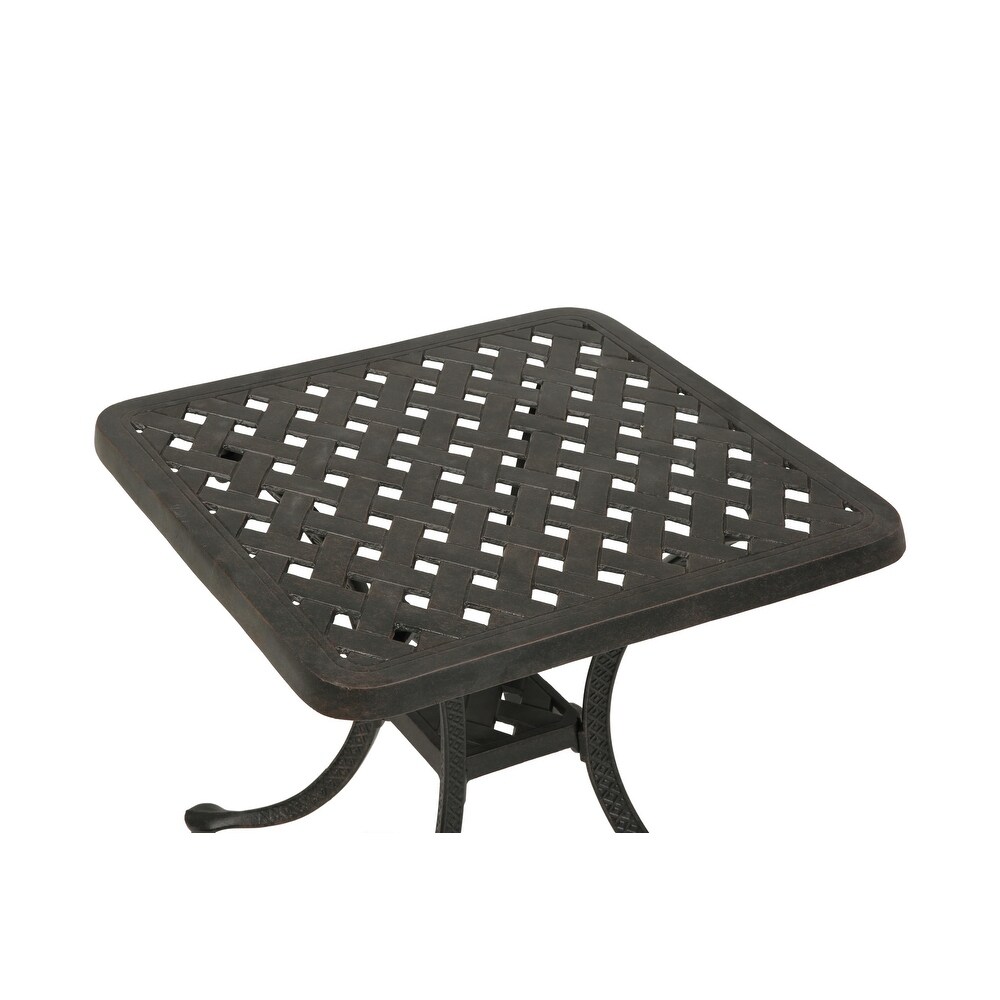 Aluminum Outdoor Patio End Table