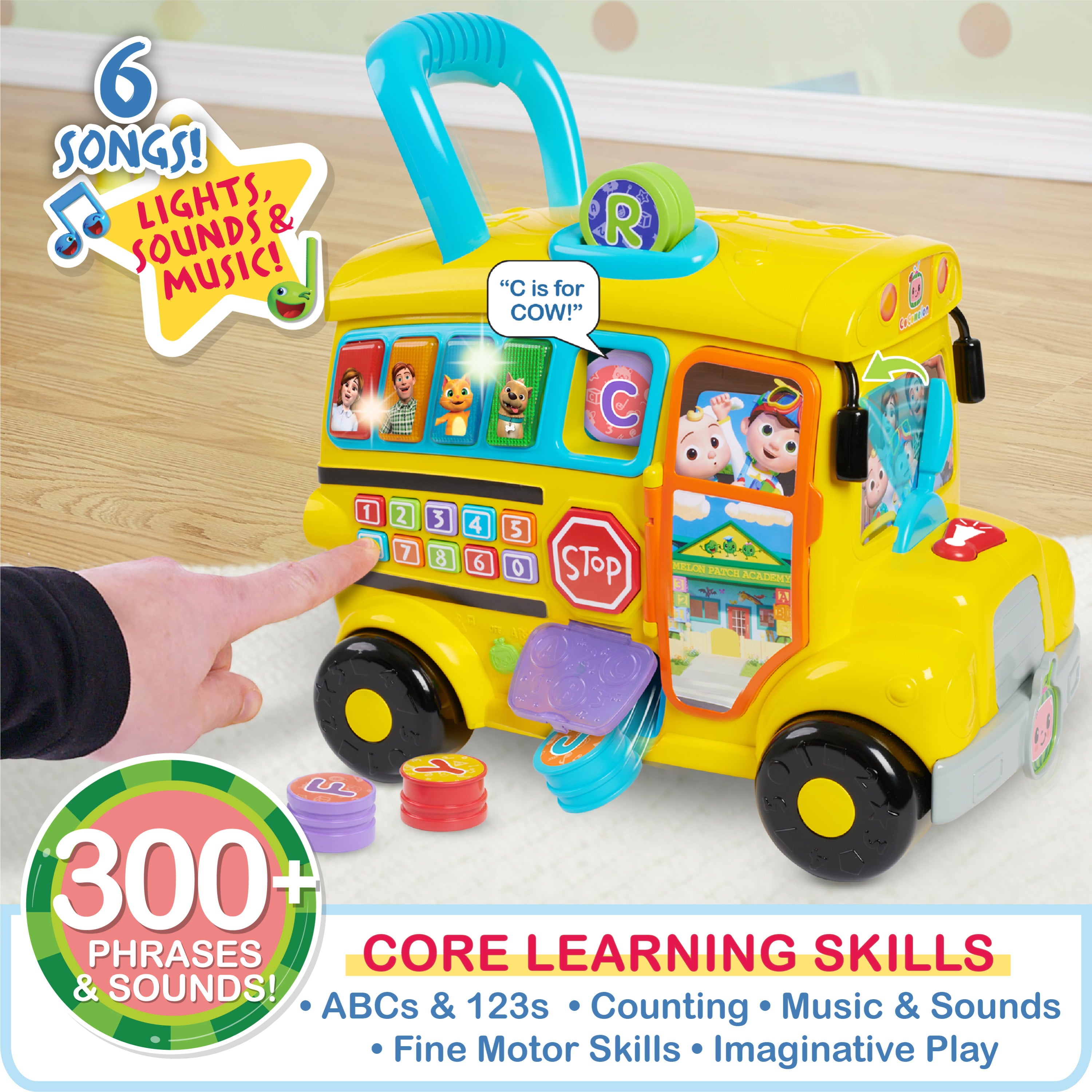 CoComelon Ultimate Adventure Learning Bus， Preschool Learning and Education， Officially Licensed Kids Toys for Ages 18 Month， Gifts and Presents