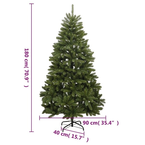 vidaXL Artificial Hinged Christmas Tree with Flocked Snow 94.5