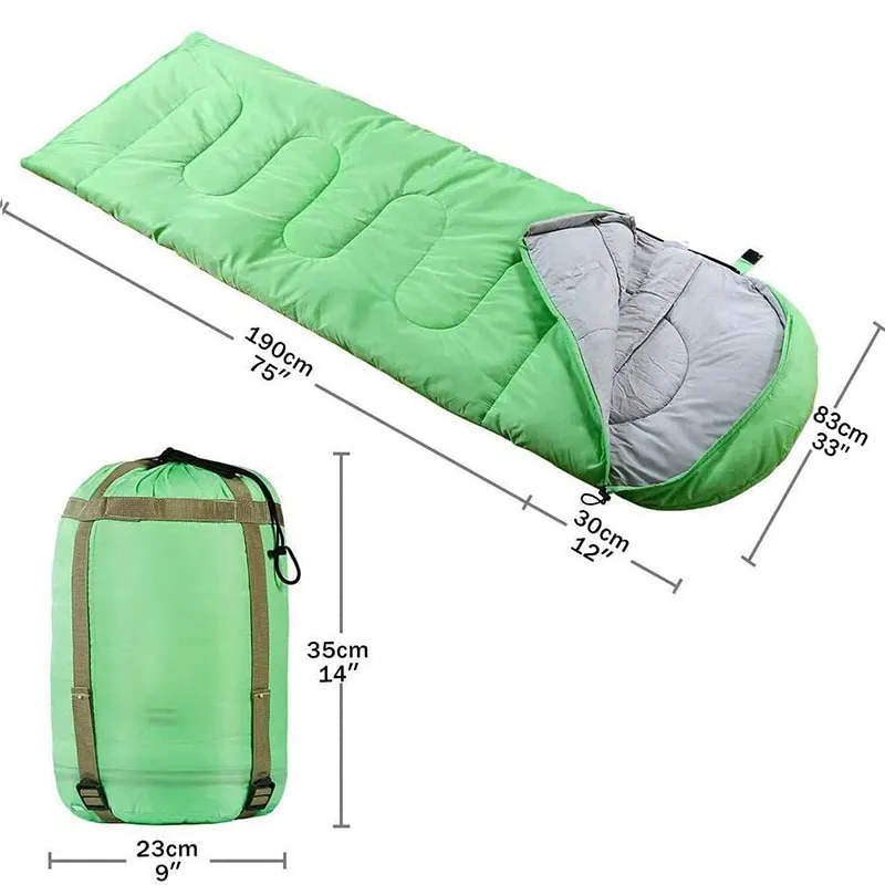 Hot Sale Wholesale Adult Power Sleeping Bag Filled Lightweight Backpack Envelope Sleeping Bag