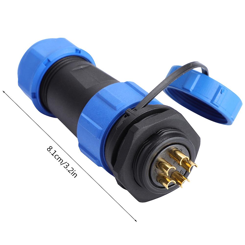 Ip68 Sp21 5pin Waterproof Plastic Aviation Plug Socket Connector (5pin)