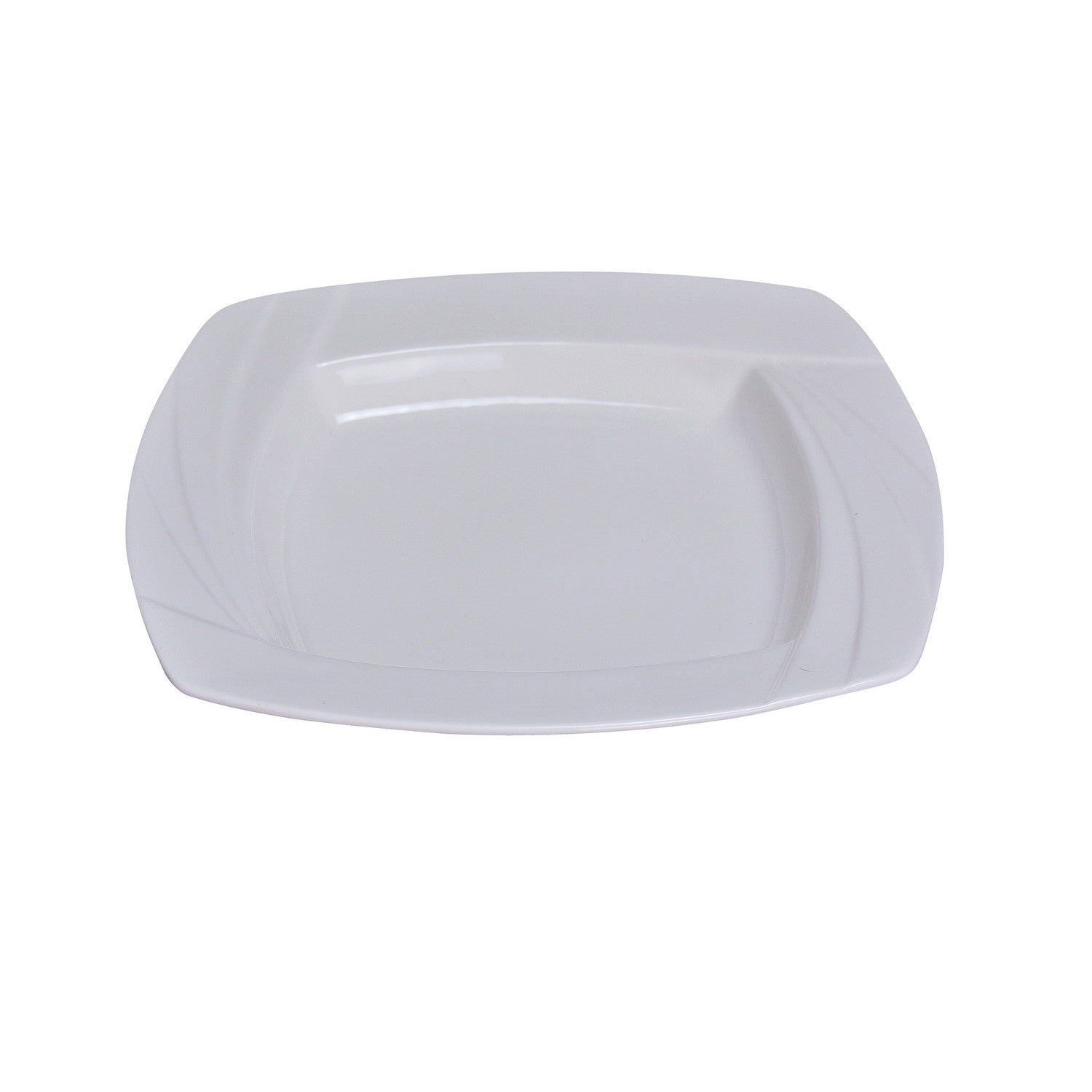 Miami， Square Pasta Bowl， 24 Oz.， 11Sq.， Porcelain， White，Pack of 6