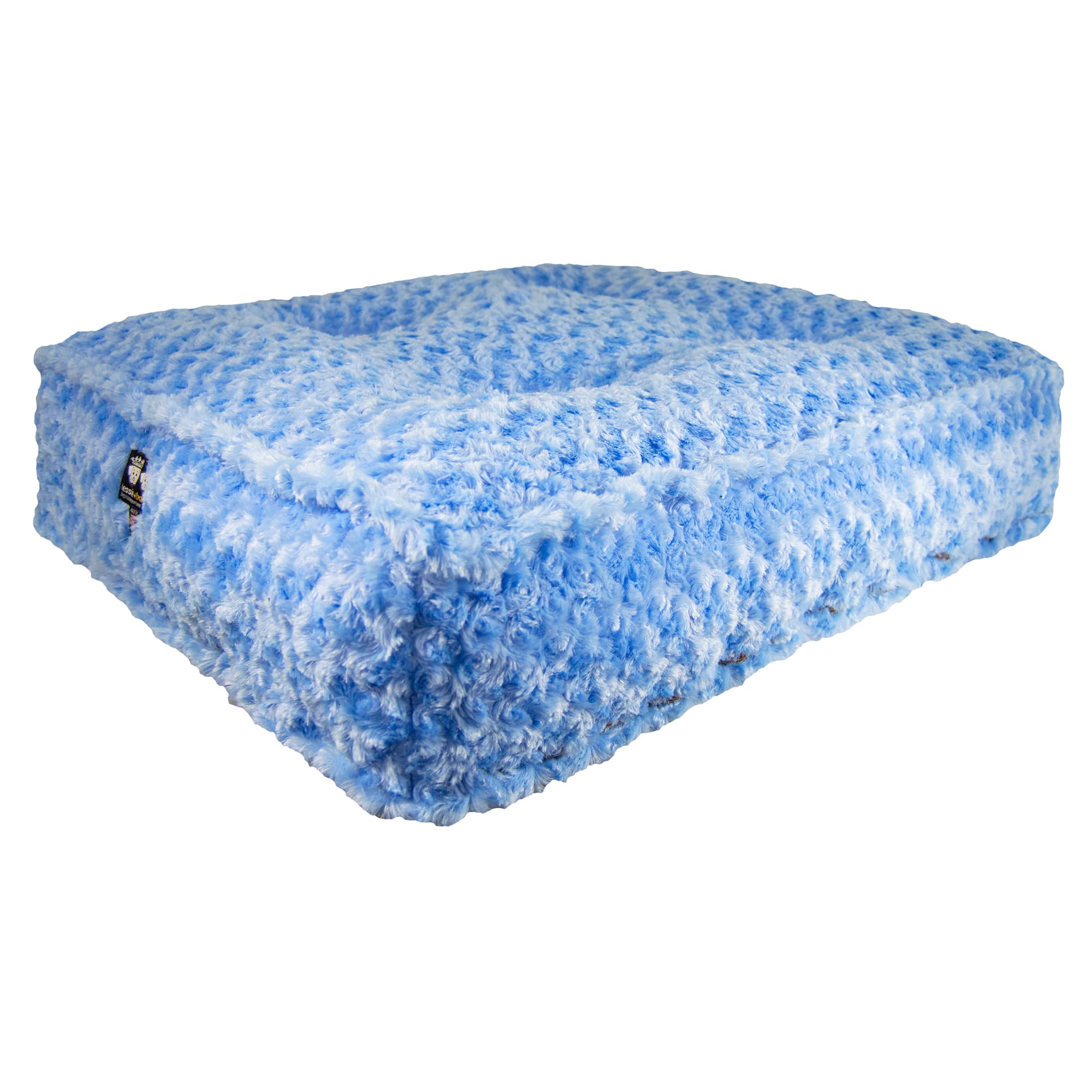 Bessie and Barnie Blue Sky Luxury Extra Plush Faux Fur Rectangle Dog Bed， 28