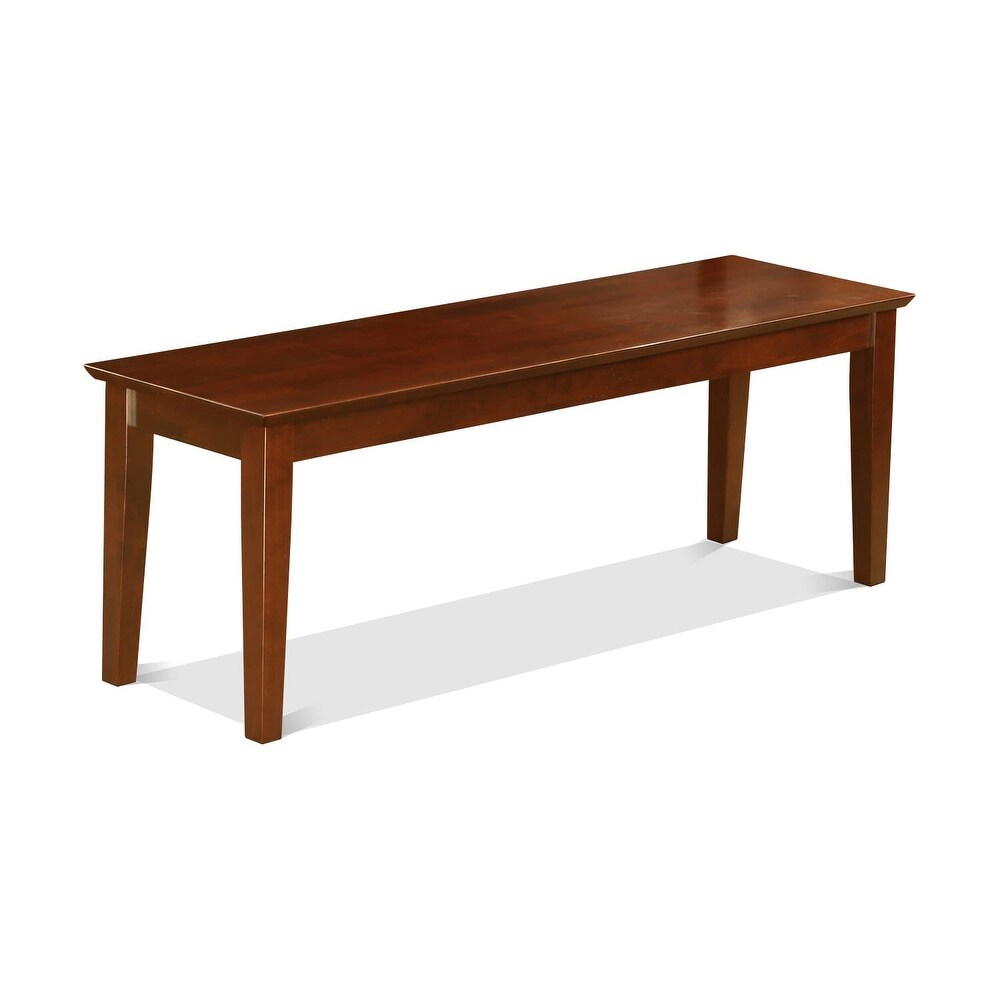 East West Furniture Dining Furniture Set Contains a Rectangle Table and Dining Chairs with a Bench (Chair Seat Type Options)