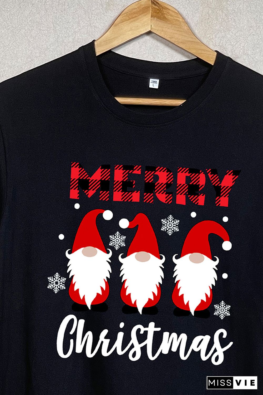 MERRY Christmas Printed Tees for Women Wholesale Short Sleeve T shirts Top