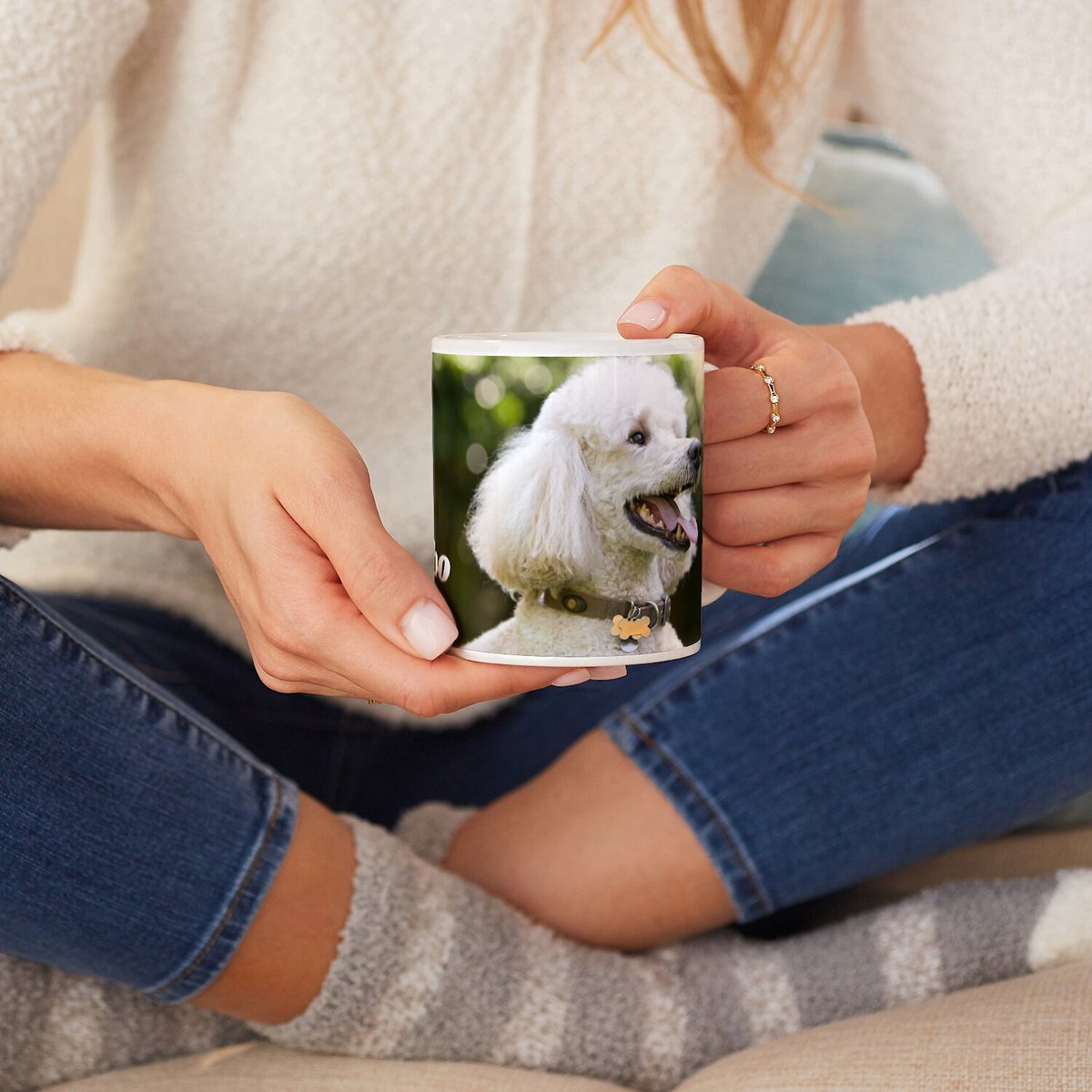 Frisco Basic White Personalized Coffee Mug