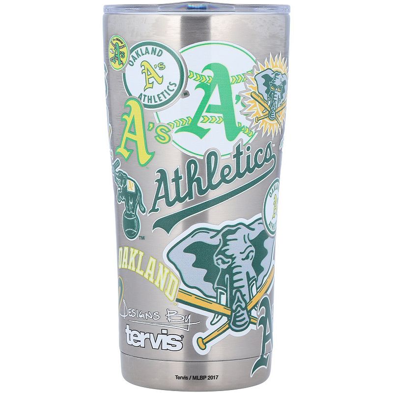 Tervis Oakland Athletics 20oz. All Over Stainless Steel Tumbler with Slider Lid