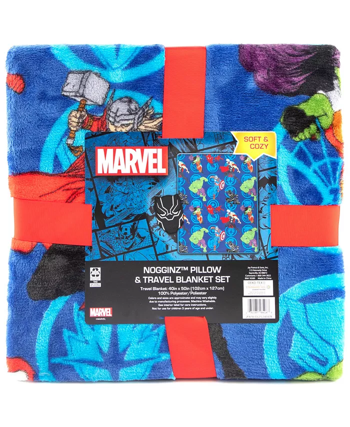 Disney CLOSEOUT! Avengers Black Panther 2-Pc. Pillow and Blanket Nogginz Set