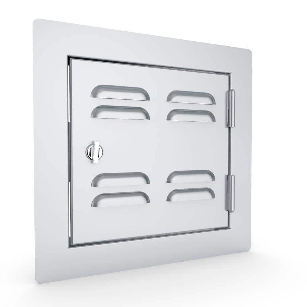 Sunstone Classic Series 12 in. x 12 in. 304 Stainless Steel Right Swing Vented Door C-VSDR12