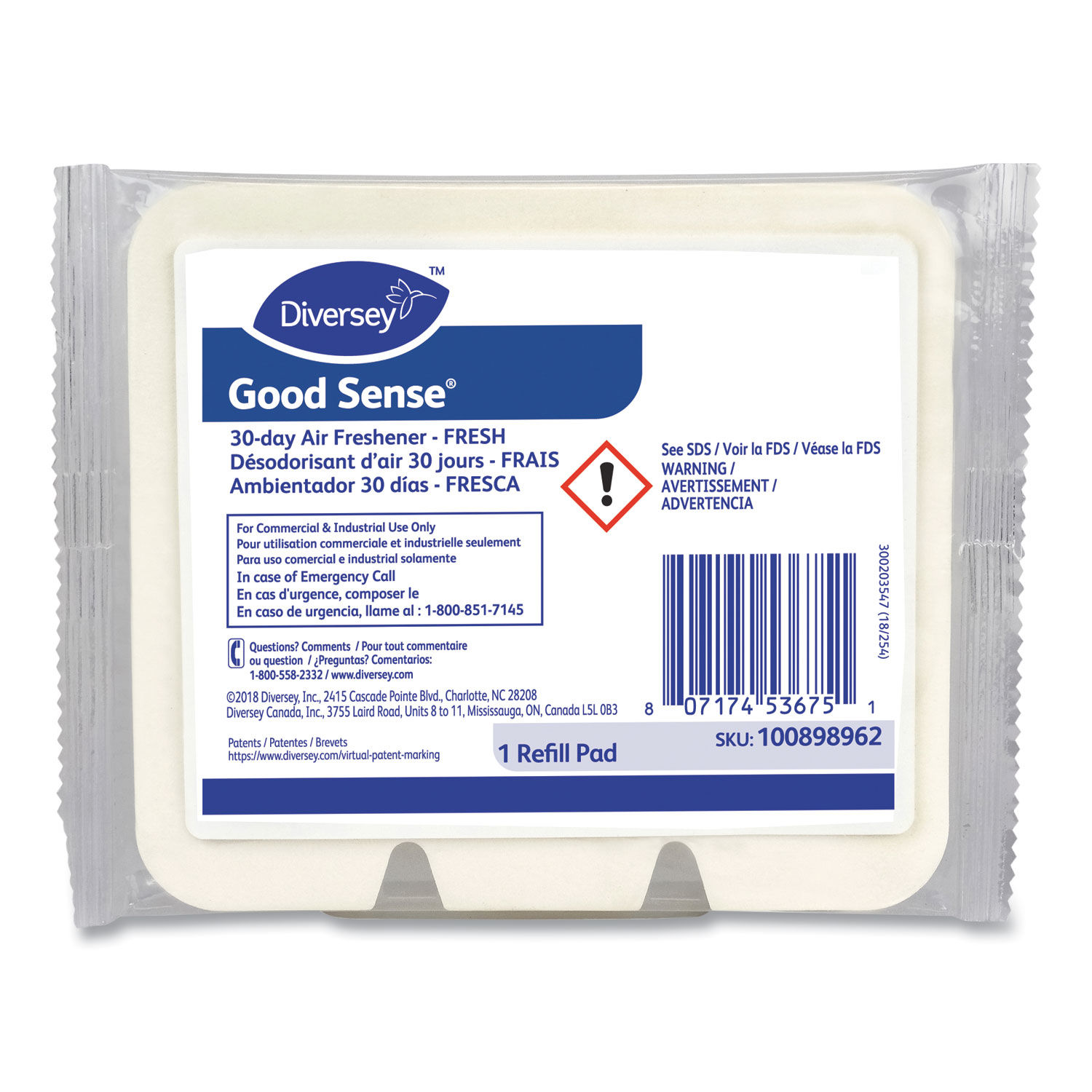 Good Sense 30-Day Air Freshener by Diverseyandtrade; DVO100898962