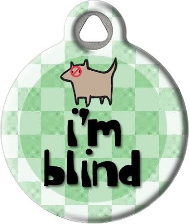 Dog Tag Art I'm Blind Personalized Dog and Cat ID Tag