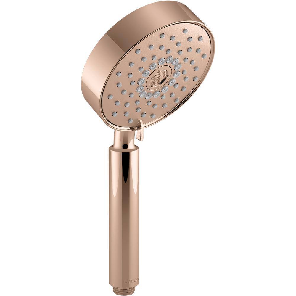 KOHLER Purist 3-Spray Wall Mount Handheld Shower Head 1.75 GPM in Vibrant Rose Gold K-22166-G-RGD