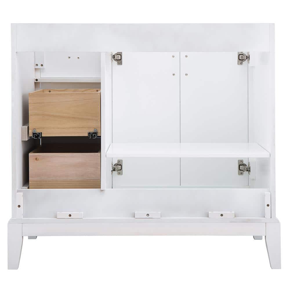 Home Decorators Collection Shaelyn 36 in W x 2175 in D Vanity Cabinet Only in White