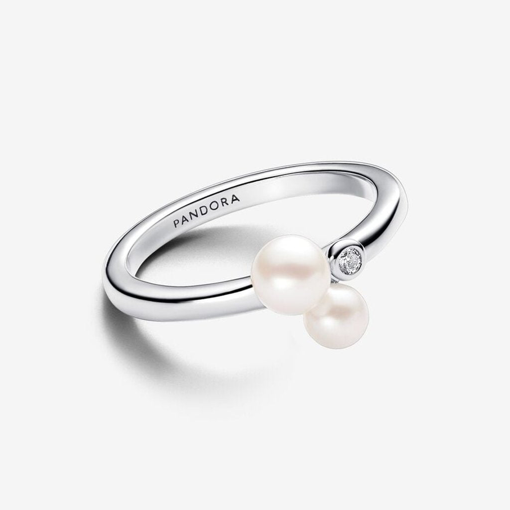 PANDORA  Duo Treated Freshwater Cultured Pearls Ring - Sterling Silver