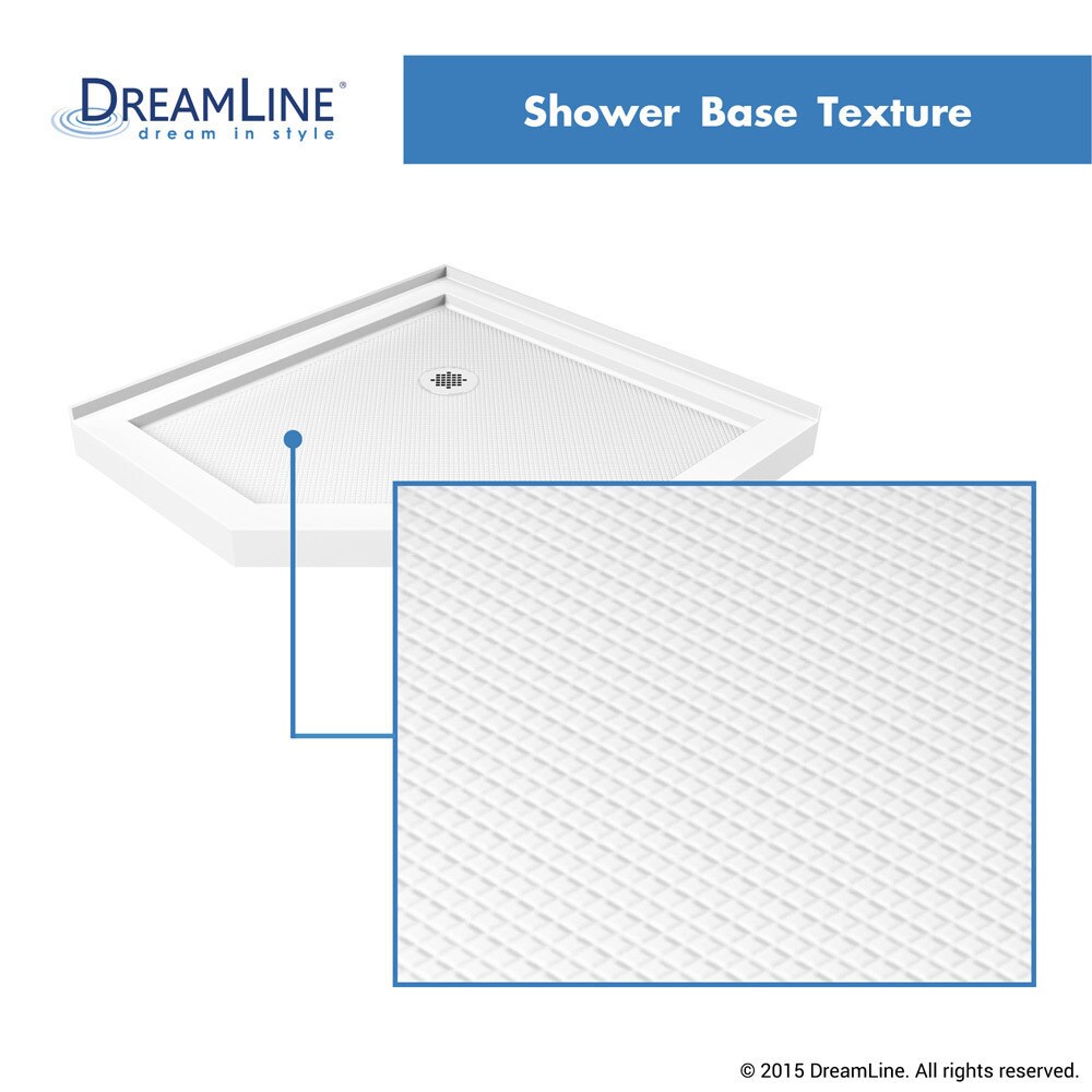 DreamLine Prism Lux 38 in. x 38 in. x 74 3/4 in. H Hinged Shower Enclosure and Shower Base Kit   38\