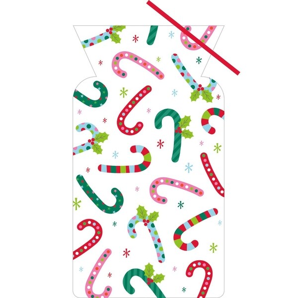 Candy Cane Treat Christmas Party Favor Bags