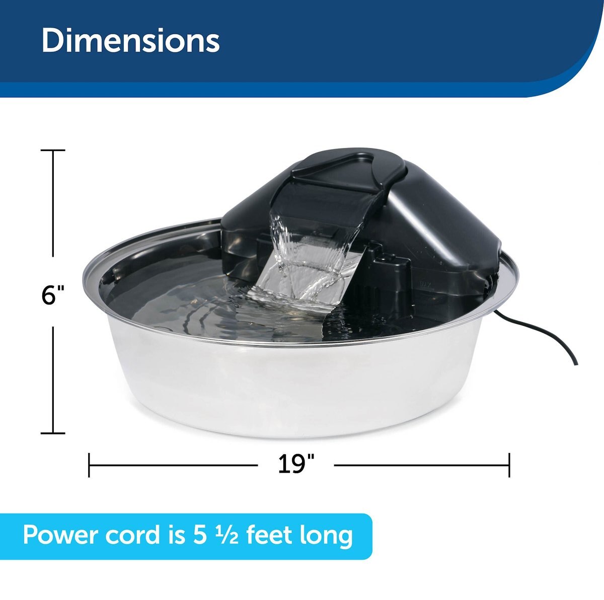 PetSafe Drinkwell Zen Stainless Steel Dog and Cat Fountain