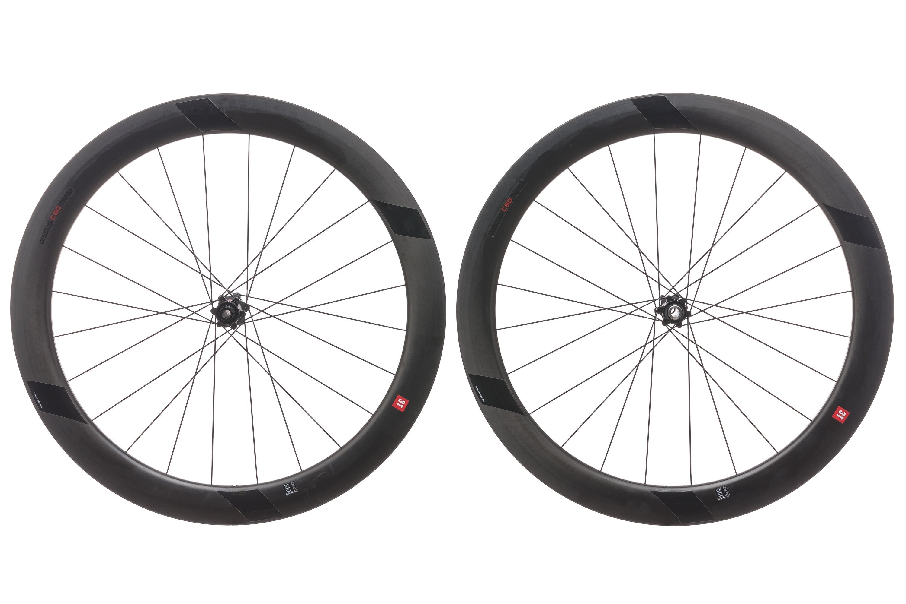 3T Discus C60 Team Stealth Carbon Clincher 700c Wheelset
