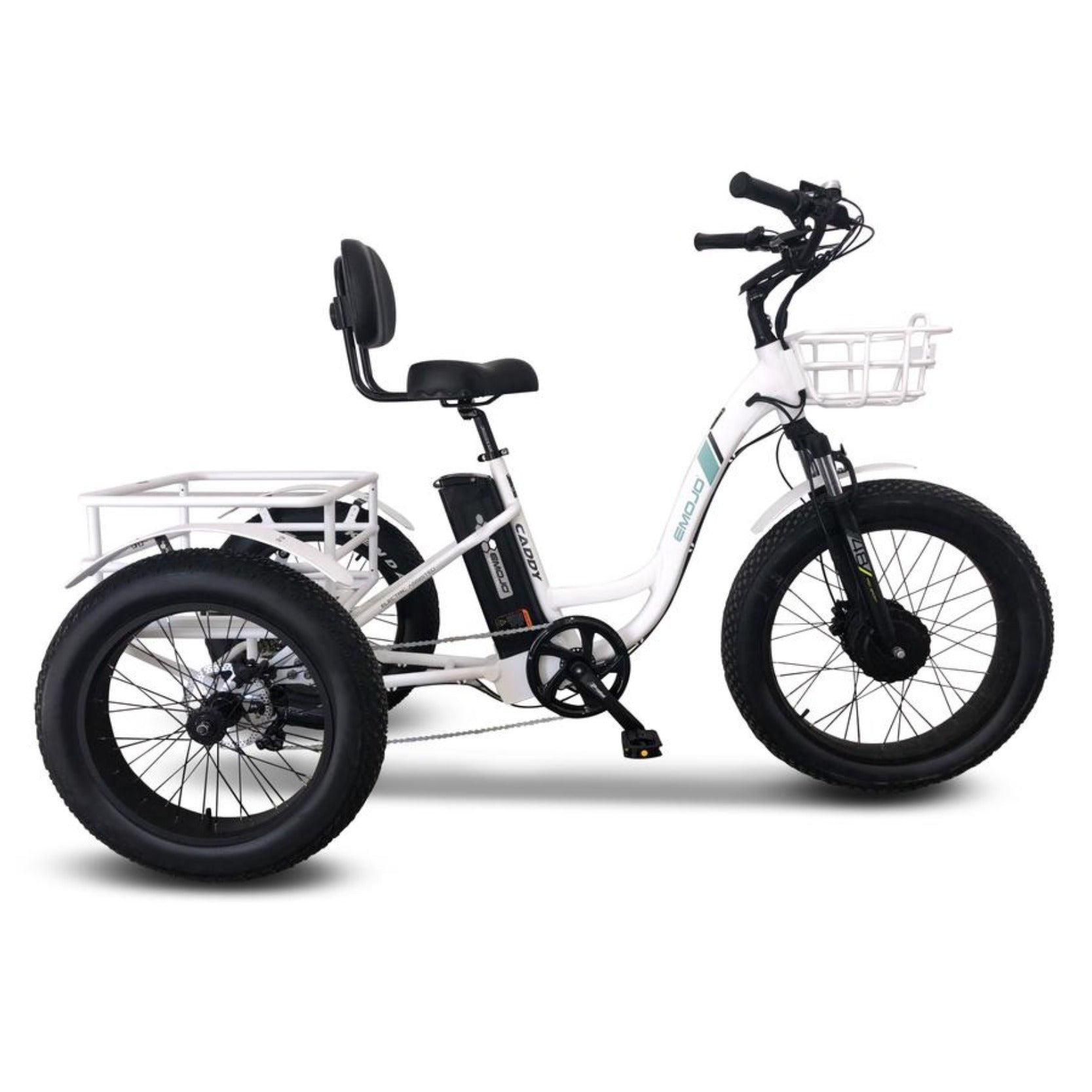 Emojo Caddy Pro Step Thru 48V 500Watt Fat tire Electric Trike