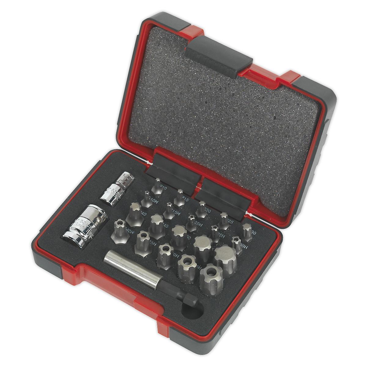 Sealey Ak6226 Trx-P And Security Trx-Ts Bit Set 23Pc 1/4 And 3/8Sq Drive