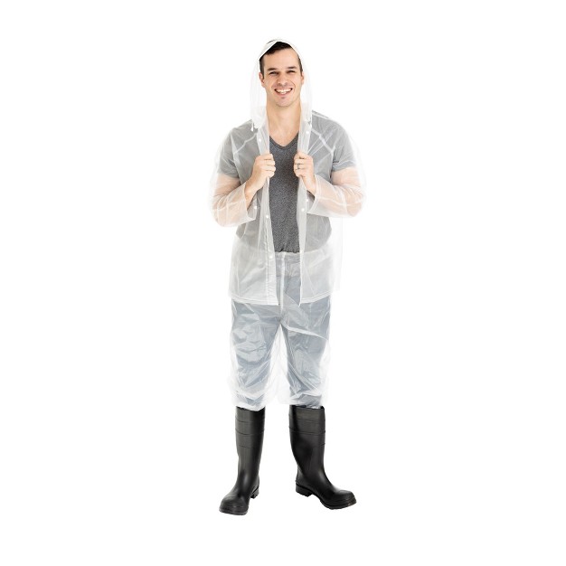 Stansport Women x27 s 3 Piece 12 Mm Thick Rainsuit Clear