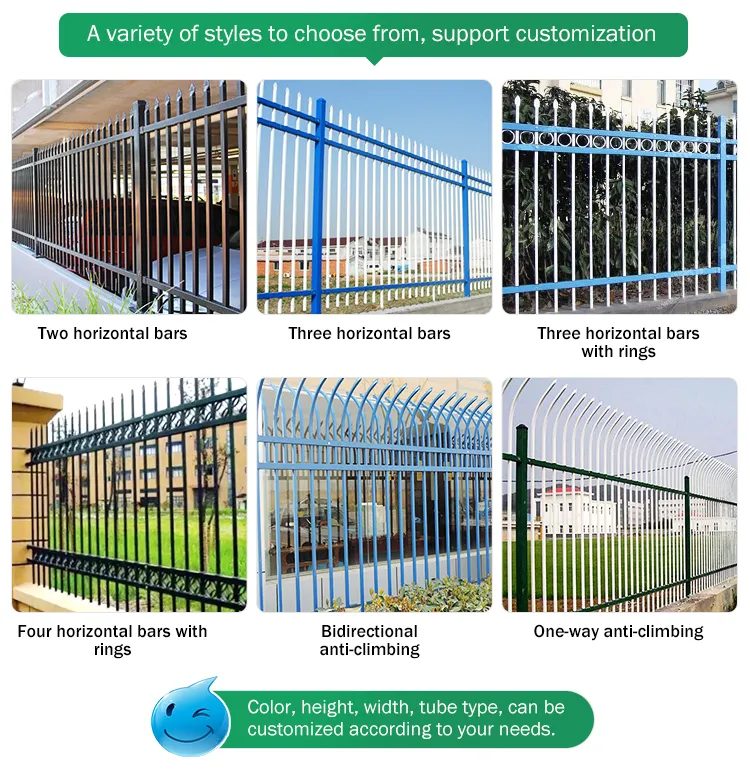 Modern Design Ornamental Wrought Iron Fence Iron Gate And Metal Fence Wrought Iron Zinc Steel Fence Panels