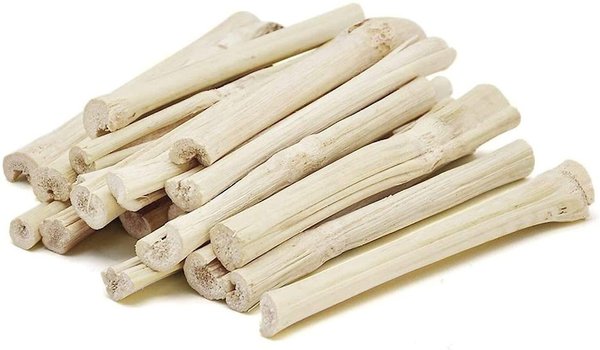 SunGrow Sweet Bamboo Chew Sticks Small-Pet Dental Treats and Snacks， 3.5-oz bag