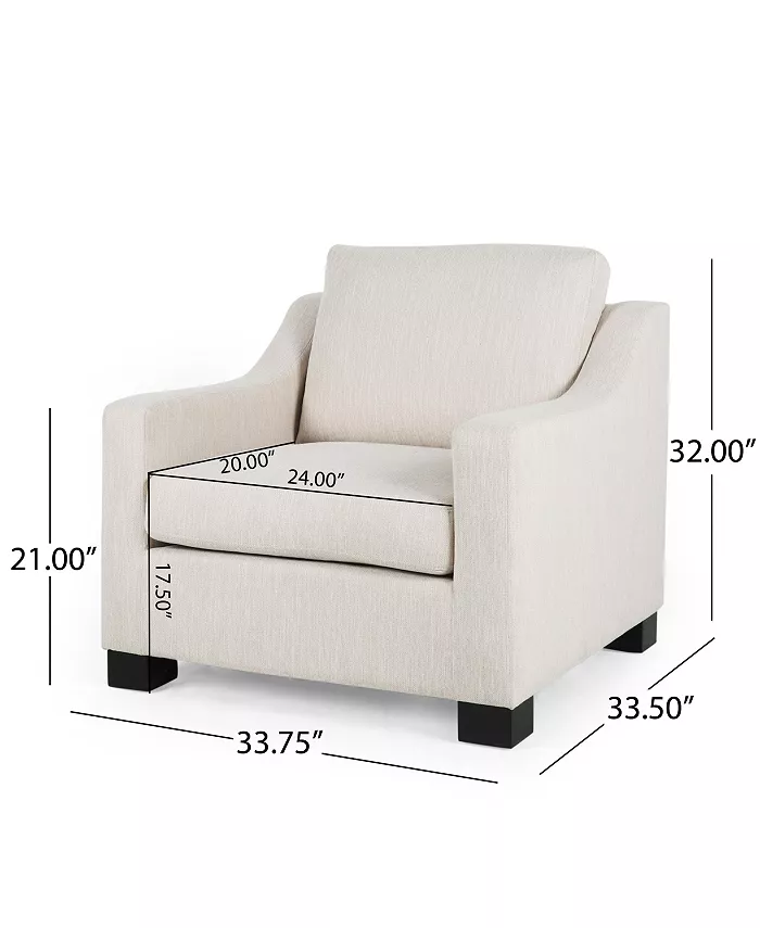 Noble House Halevy Contemporary Club Chair