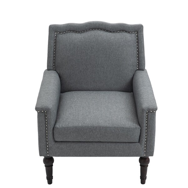 Contemporary Accent Armchair with Nailheads Living Room Furniture