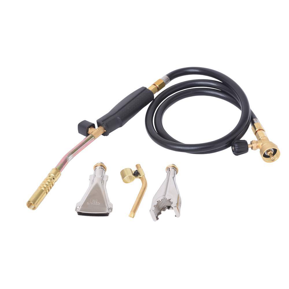 Flame King Propane Gas Torch Kit with 3 Burners for Melting and Brazing YSNAX1-092