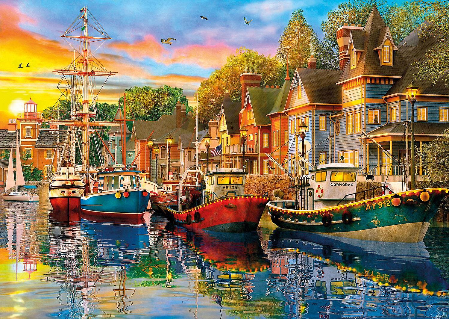 Gibsons Sails at Sunset Jigsaw Puzzle (2 x 500 Pieces)