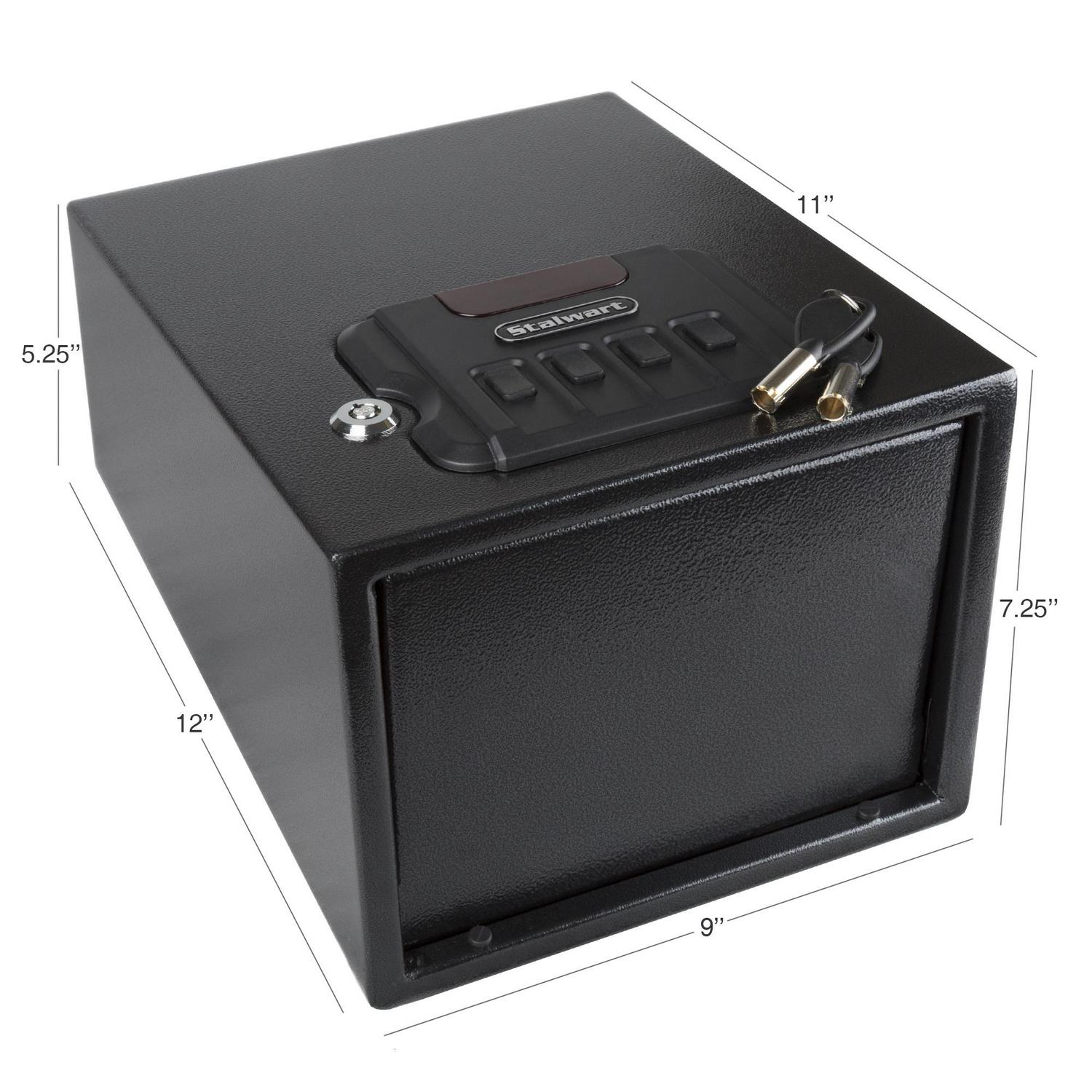 Stalwart Gun Safe with Digital Lock and Manual Override Keys