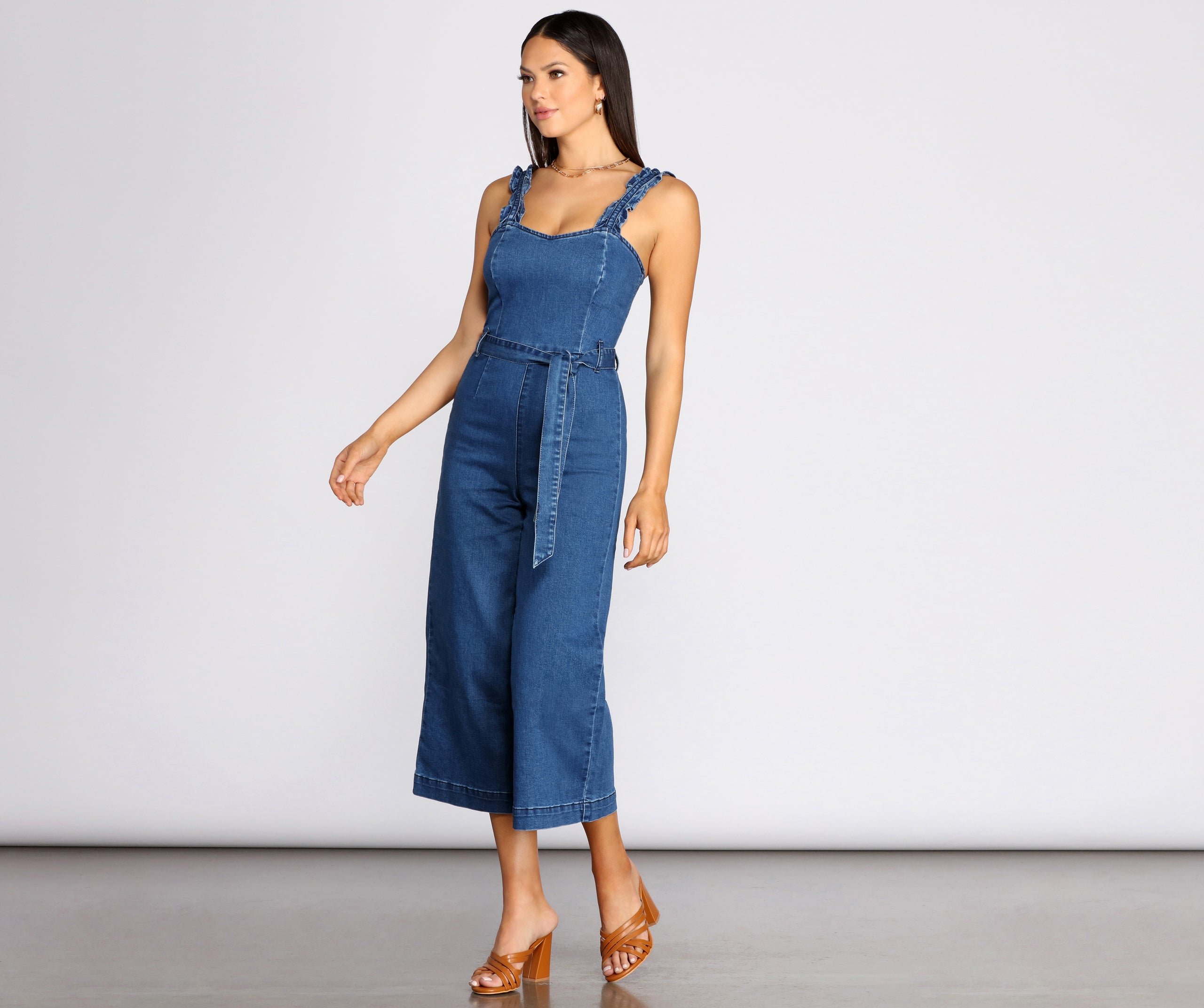 Denim Dream Culotte Jumpsuit