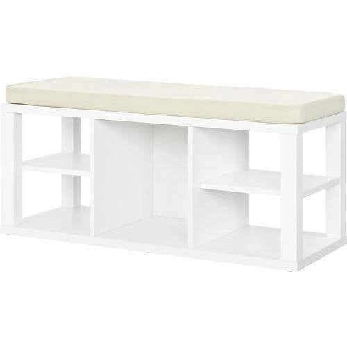 Ameriwood Home Parsons Storage Bench, Multiple Colors - white