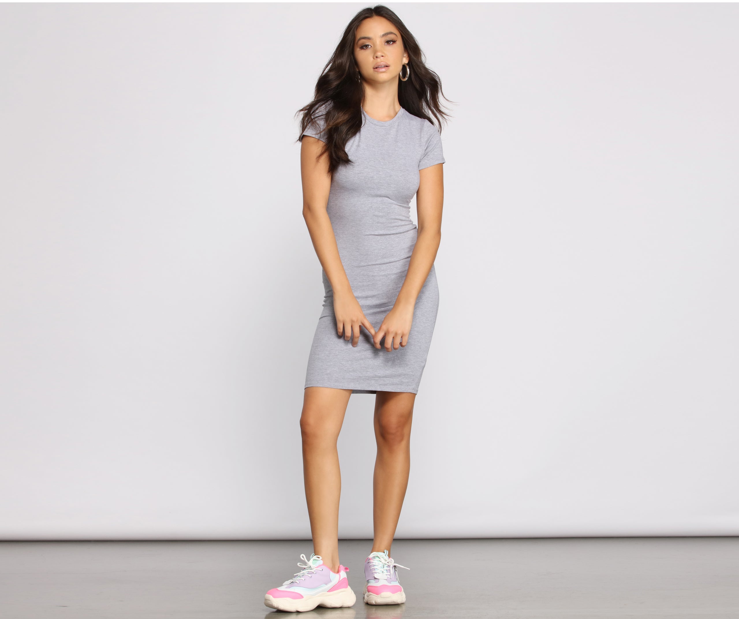 Lovin' The Basics Cotton Midi Dress