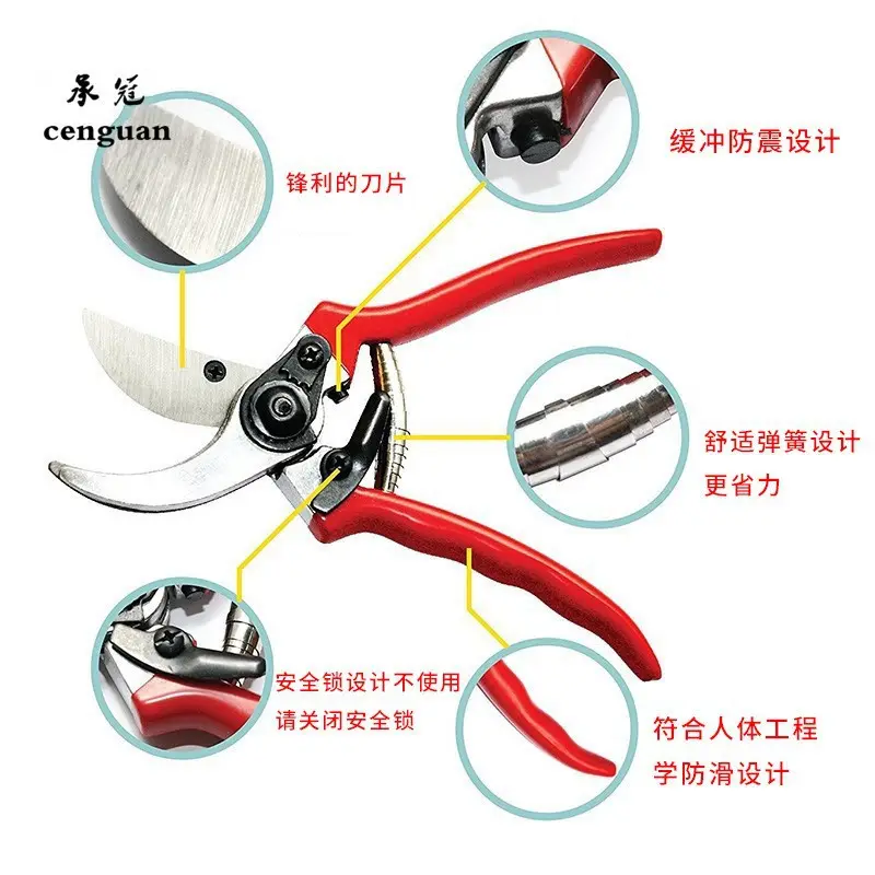 Hot selling orchard garden pruning and cutting fruit trees thick branches grafting scissors ing tools