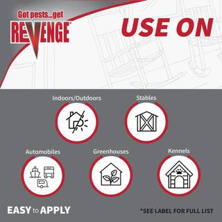 Revenge Revenge Barn and Stable Fly Spray 32 oz. Concentrate Long Lasting Insecticide for Flea and Tick Control 46178