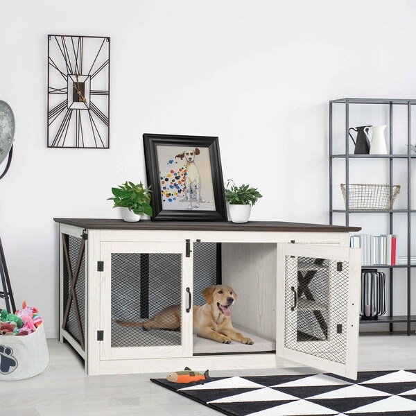 65 Inch Dog Crate Credenza