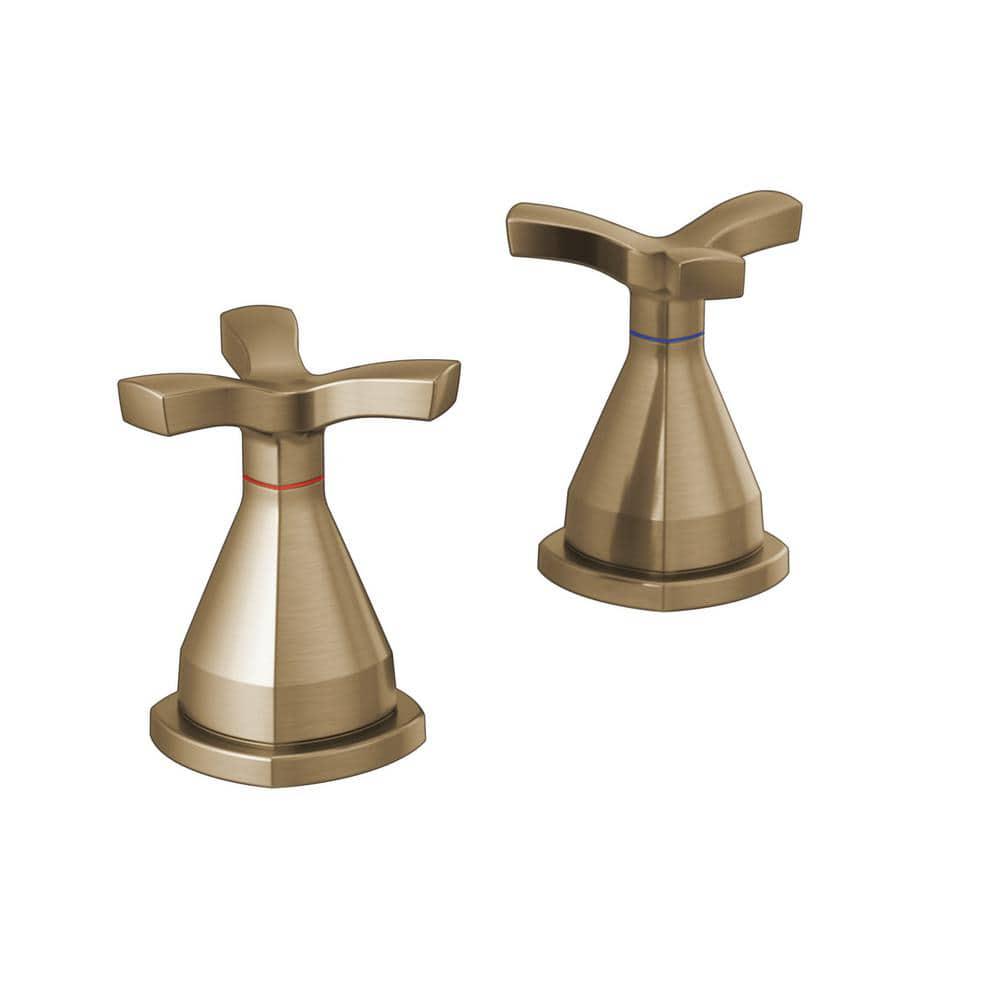 Delta Stryke 8 in Widespread 2Handle Bathroom Faucet in Champagne Bronze