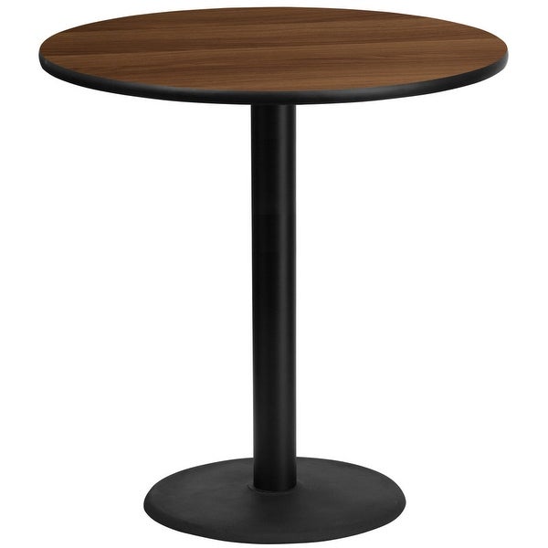 42'' Round Laminate Table Top with 24'' Round Bar Height Table Base