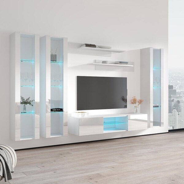 Fly CD2 33TV Wall Mounted Floating Modern Entertainment Center