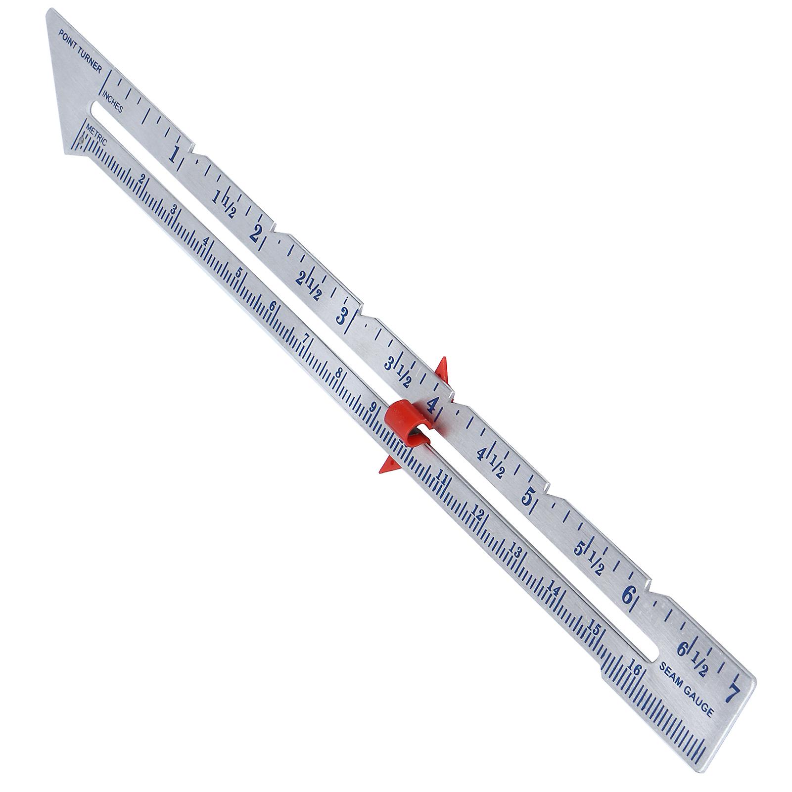 Quilting Ruler Seam Allowance Pointed Edge Sewing Measuring Diy Tools For Positioning Amount Button Margin Parallel Linesilver