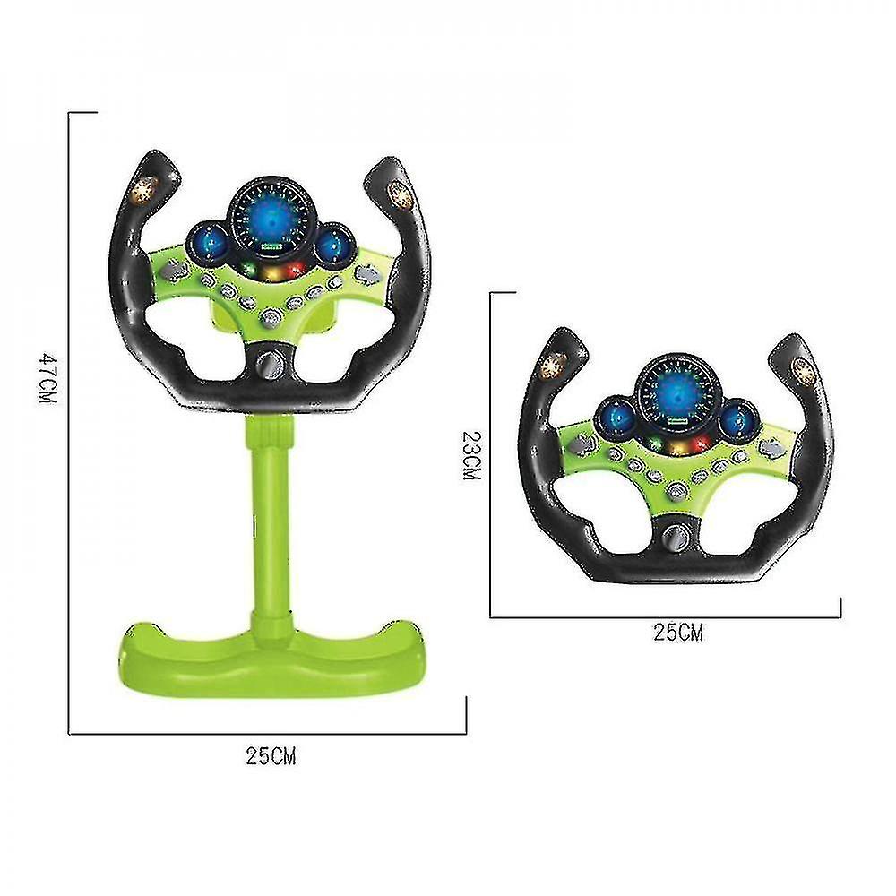 Electric Simulation Simulation Steering Wheel Toy With Sound And Light Puzzle Children Co-pilot Children Car Simulation Toy Appease The Child