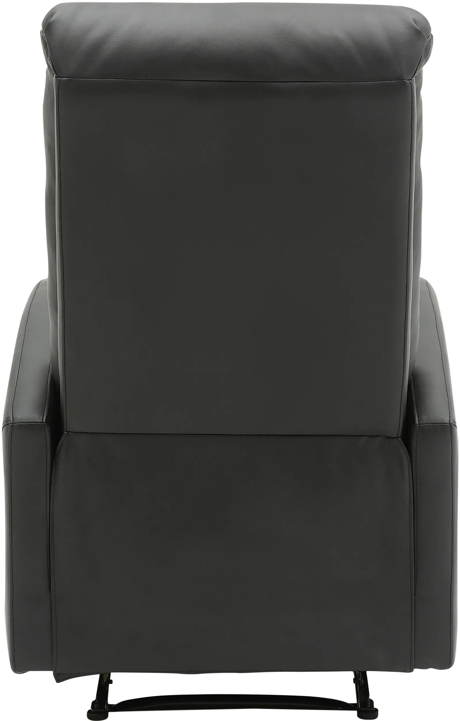 Dormi Black Faux Leather Manual Recliner