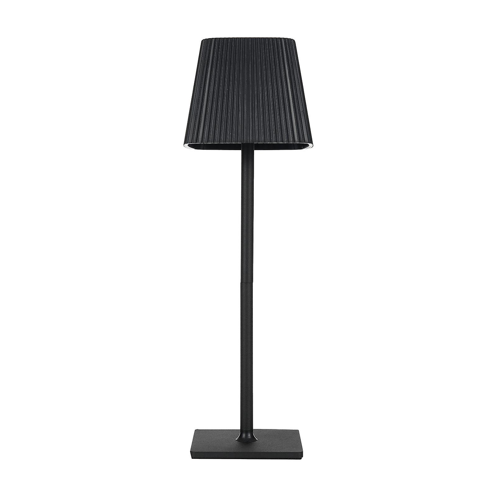 Led Desk Lamp 3 Colors Dimming Battery Operated For Cafe Bedroom Coffee Shop 2000mah Black