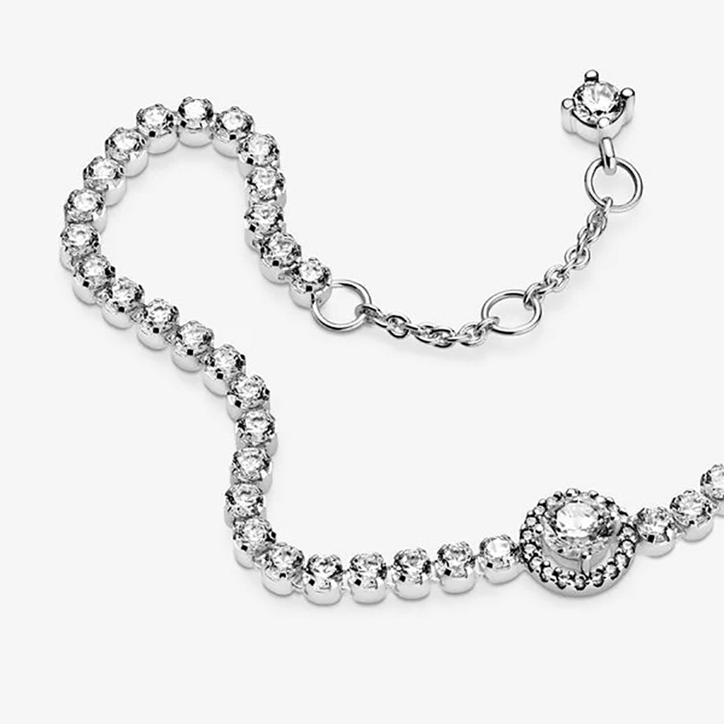 PANDORA  Sparkling Halo Tennis Bracelet